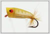 Heddon Yellow Shore Fly Rod Popper Spook