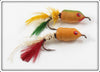 Vintage Heddon Fly Rod Wilder Dilg Lure Pair 