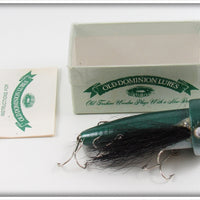 Vintage Old Dominion Lures Green Mr Whiskers Lure In Box 