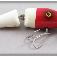 Paw Paw JC Higgins Red & White Baby Jointed Pikie Lure