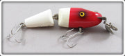 Paw Paw JC Higgins Red & White Baby Jointed Pikie Lure