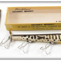 Vintage Fred Arbogast Black Coachdog Skinny Minny Lure In Box