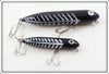 Vintage Heddon Black Shore Zara Puppy & Zara Pooch Lure Pair