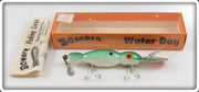 Vintage Bomber Green Shad Water Dog Lure In Box 