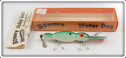 Vintage Bomber Green Shad Water Dog Lure In Box