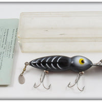 Whopper Stopper Black White Ribs Hellbender Lure In Box