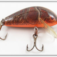 Vintage Rebel Naturalized Crawdad Humpy Floater Lure 