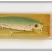 Vintage Heddon Baby Rainbow Trout Timber Rattler Lure On Card