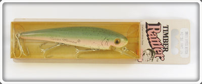 Vintage Heddon Baby Rainbow Trout Timber Rattler Lure On Card