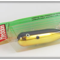 Heddon Gold Plate Black Back Magnum Torpedo Lure On Card 