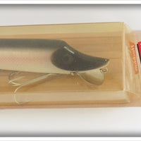 Vintage Heddon Shiner Scale Wood Vamp Lure On Card