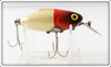 Vintage Wood Mfg Co Red Head White Dipsy Doodle Lure