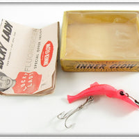 Vintage Lucky Lady Fluorscent Red Inner Glow Lure In Box