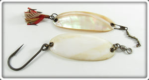 Vintage Mother Of Pearl Or Shell Spoon Lure Pair