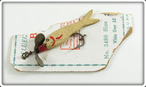 Vintage Pflueger White Biz Minnow Lure On Partial Card