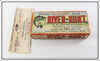 Vintage Heddon Sparkle River Runt Spook Sinker Empty Lure Box 9110 SP