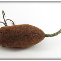 Paw Paw Brown Flocked Mouse