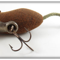 Paw Paw Brown Flocked Mouse