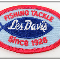 Vintage Les Davis Fishing Tackle Since 1926 Patch