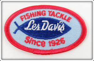 Vintage Les Davis Fishing Tackle Since 1926 Patch