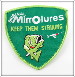 Vintage Original MirrOlures Keep Them Striking Patch