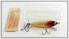 Vintage Phillips Red & White Crippled Killer Lure In Box