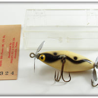 Phillips White Black Snake Line Crippled Killer Lure In Box