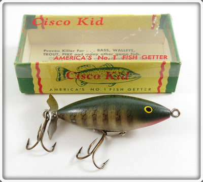 Vintage Cisco Kid Tackle Perch Skip N Cisco Lure In Box 