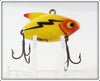 Vintage Heddon Yellow Sonic Lure 385 Y