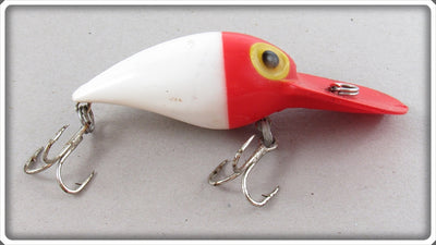 Vintage Storm Red Head White Wiggle Wart Lure