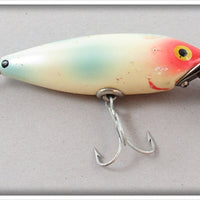 Vintage Wood's Mfg Co Pearl Spot Tail Lure