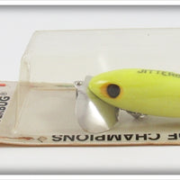 Arbogast Chartreuse Jitterbug On Card