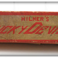 Vintage Shakespeare Co Milner's Lucky Devil Empty Lure Box