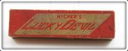 Vintage Shakespeare Co Milner's Lucky Devil Empty Lure Box