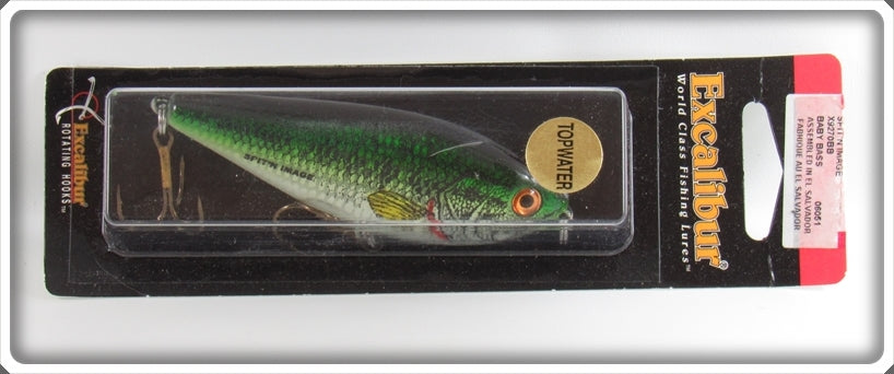 Excalibur Baby Bass BB Topwater Lure On Card 