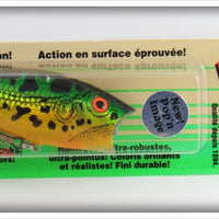 Heddon Bill Dance Bullfrog Pop N Image Lure On Card