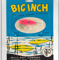 Falls Bait Company Fluorescent Red Big Inch Lure On Card