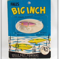 Vintage Falls Bait Company Purple Big Inch Lure On Card