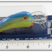 Mann's Bait Co Chartreuse Blue Back Thinn Mann On Card