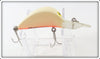Vintage Heddon Bone Orange Belly 1/4 Oz Hedd Hunter Lure 9310 BOR