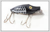 Vintage Heddon Black Shore Midget River Runt 9010 XBW Lure