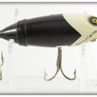 Vintage South Bend Black White Arrowhead Fish Obite Lure