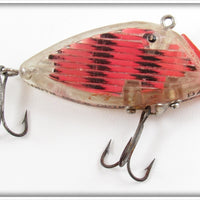 Vintage South Bend Red & Black Optic Lure 