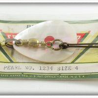 Pflueger Pearl No. 1234 Colorado Spinner On Card