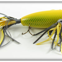 Vintage R. L. Newt Pleshek Newt Inc Yellow Cast A Bird Lure