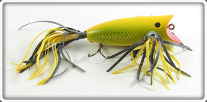 Vintage R. L. Newt Pleshek Newt Inc Yellow Cast A Bird Lure