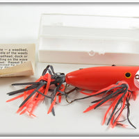 R. L. Newt Pleshek Newt Inc Orange Cast A Bird Lure In Box