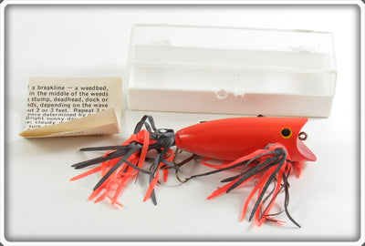 R. L. Newt Pleshek Newt Inc Orange Cast A Bird Lure In Box