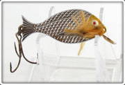 Vintage Bill Crowder Yellow Head Flash Minnow Lure 