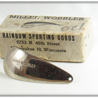 Vintage Rainbow Sporting Goods Miller Wobbler Lure In Box